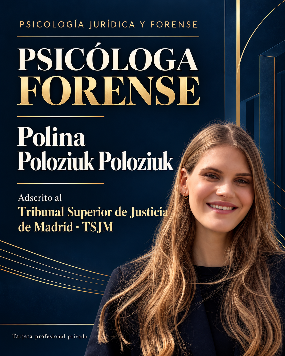 Polina Poloziuk · TSJM · Tarjeta profesional privada